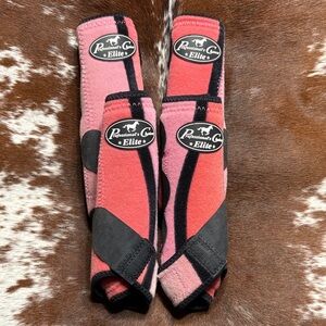 Professionals Choice Elite Pink and Black Horse Boots - Medium